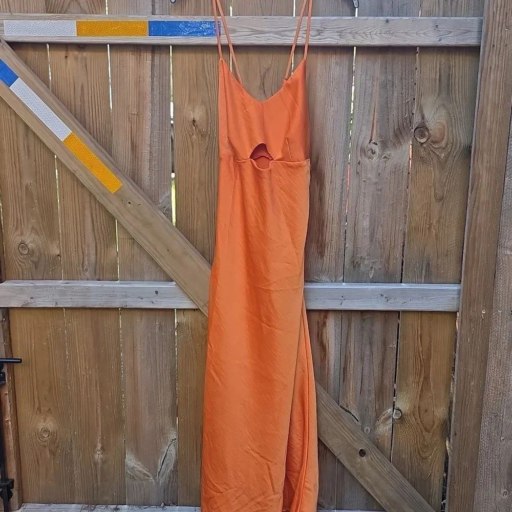 House of Harlow 1960 Vibrant Orange Dress